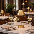Elegance Rechargeable LED Table Lamp Plated
