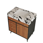 Modern Free-Standing Bathroom Vanity with Ceramic Sink & Sintered Stone Top
