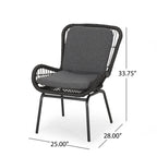 Mccaskill Patio Chair with Cushions (Set of 2)