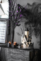 Lighted Cardboard Haunted House