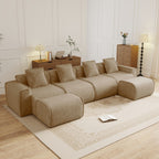 Streamlined Design Modular 4 Seat U Shape Sectional Sofa