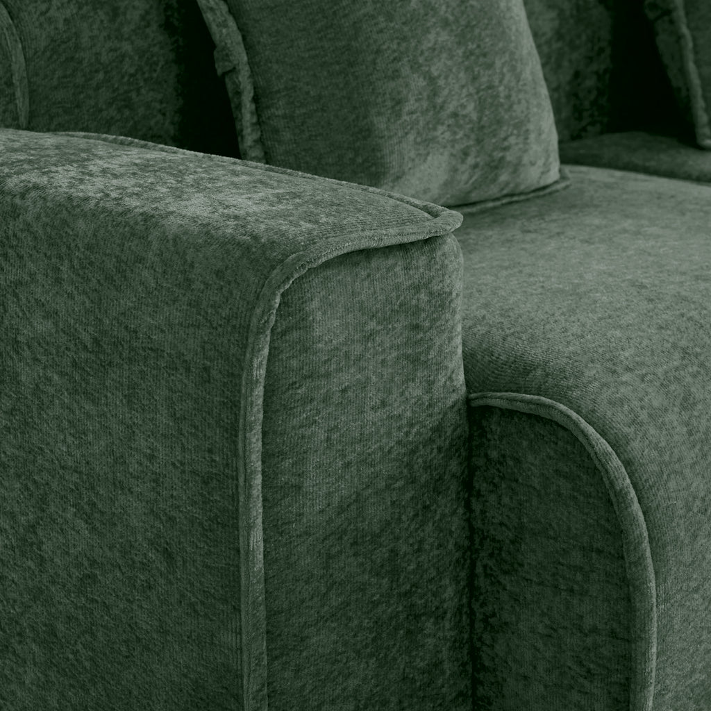 Streamlined Design Modular 2 Seat L Shape Sectional Sofa