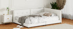 Upholstered Queen Size Platform Bed with USB Ports