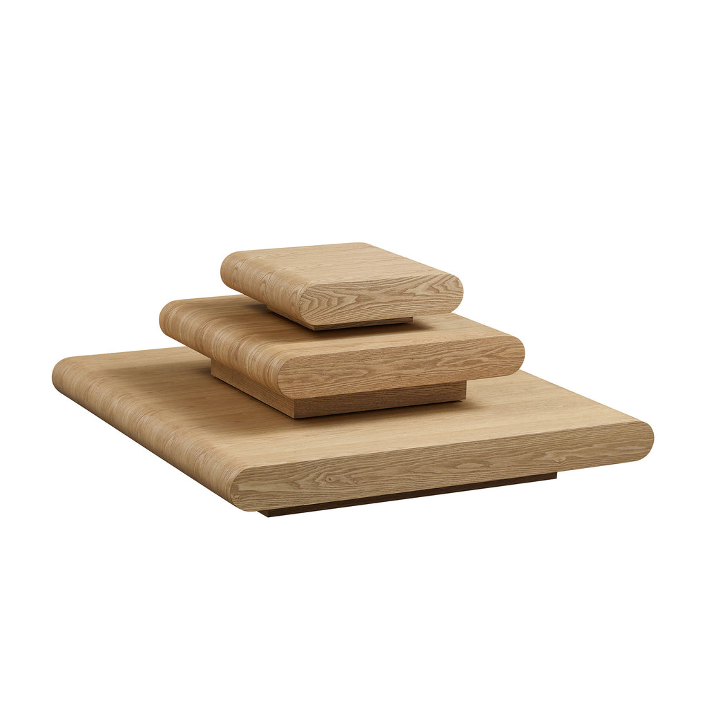 3-Piece Modular Stacking Coffee Table
