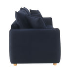 Irina Blue Velvet Sleeper Sectional Sofa
