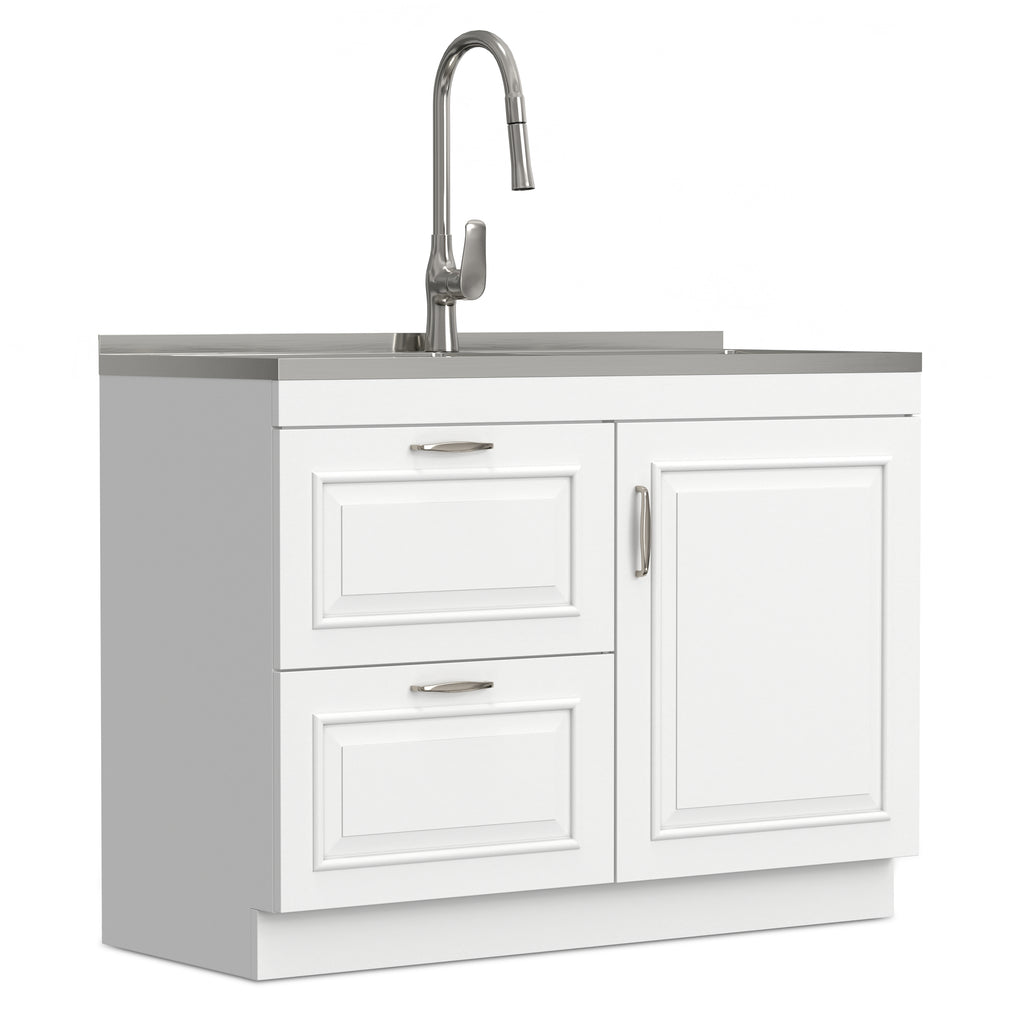 Darwin All-In-One 46-Inch Laundry Utility Sink and Cabinet