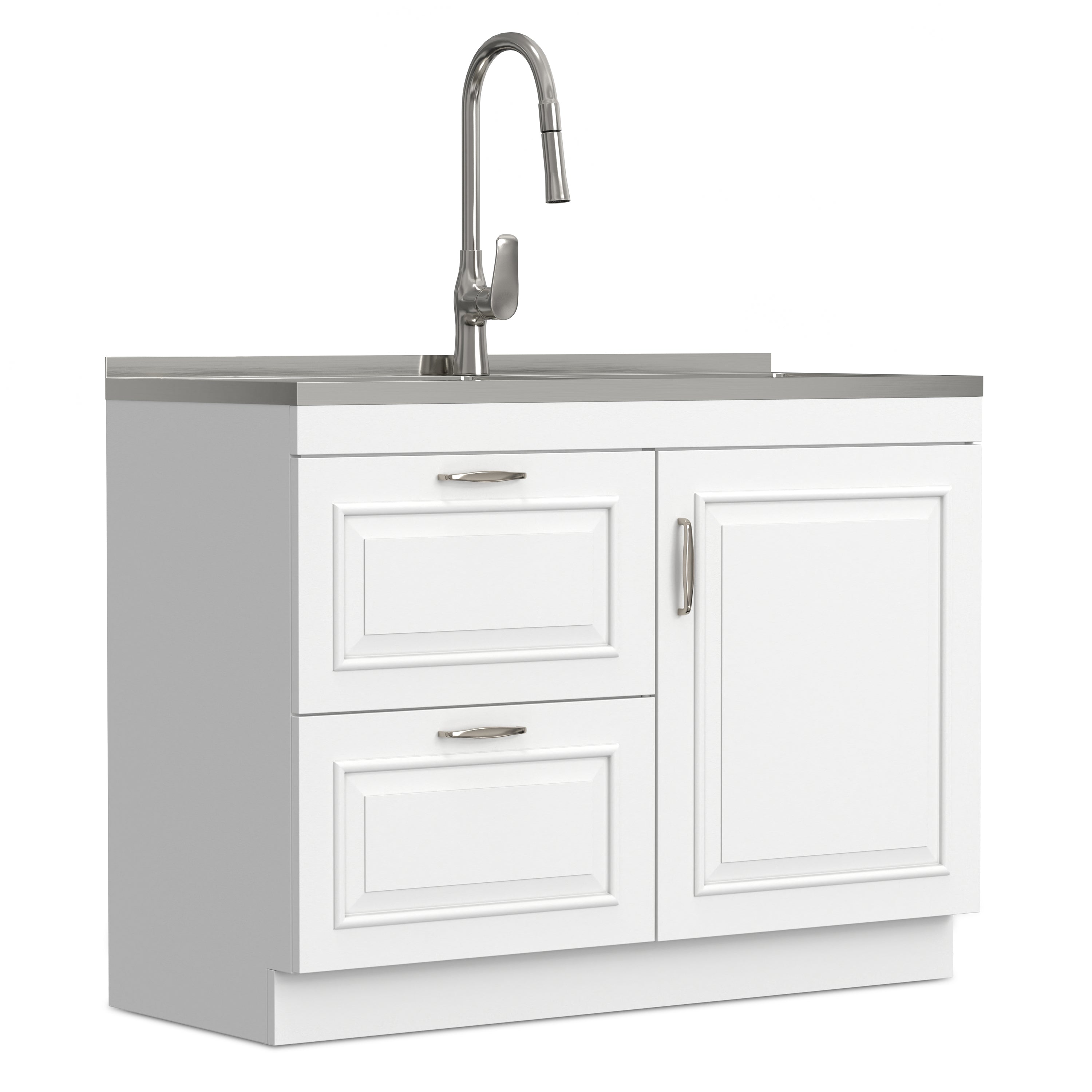 Darwin All-In-One 46-Inch Laundry Utility Sink and Cabinet
