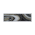 Elongated Landscape Rectangle Framed Oil Painting