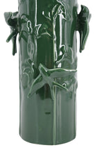 Tall Ceramic Vase - Deep Forest Green
