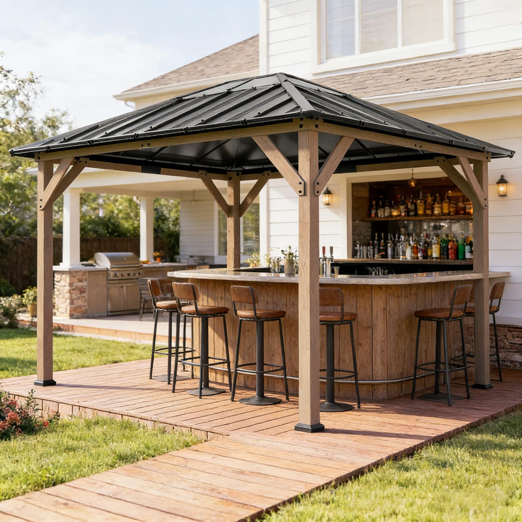 Spacious Outdoor Hardtop Gazebo