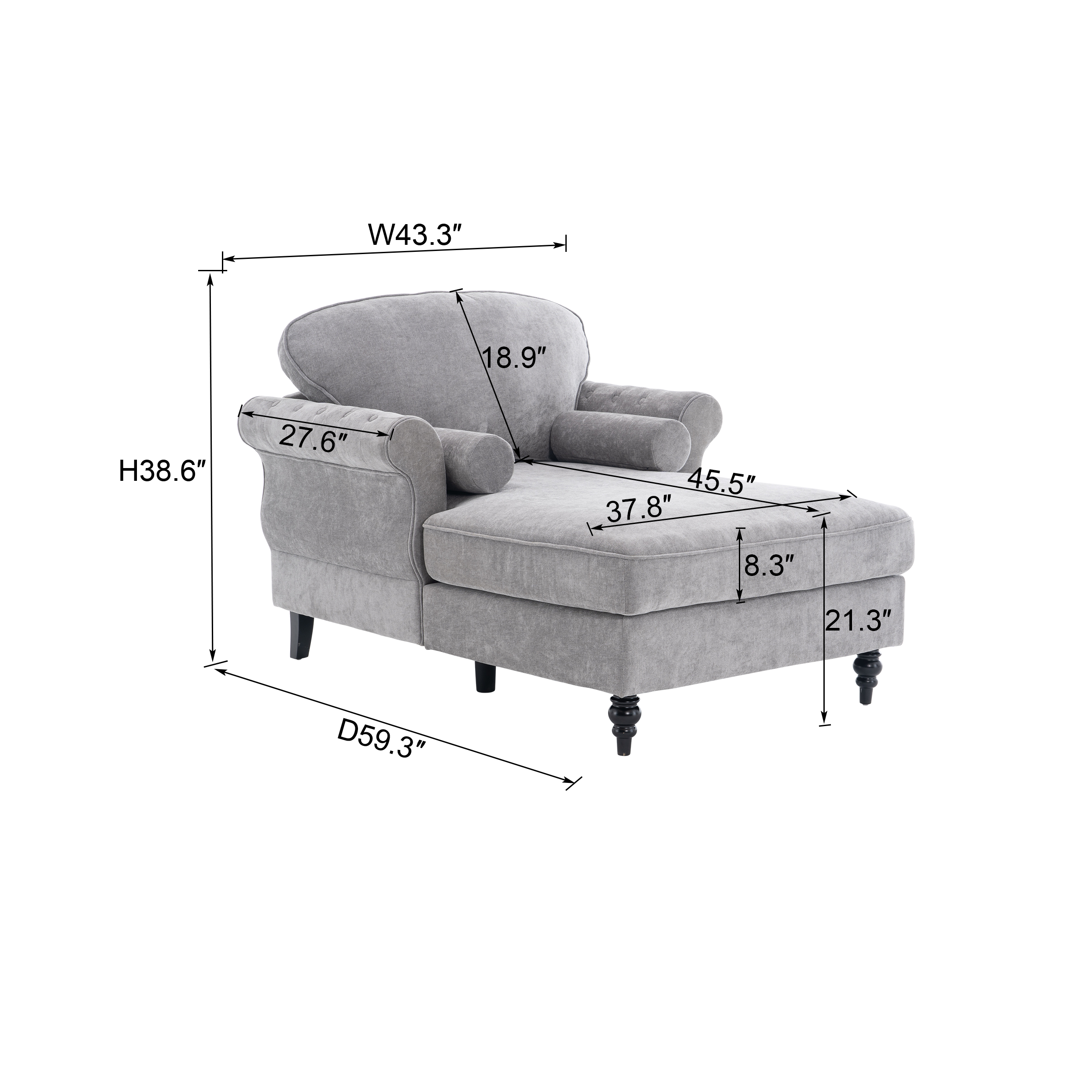 Oversized Chaise Lounge Indoor
