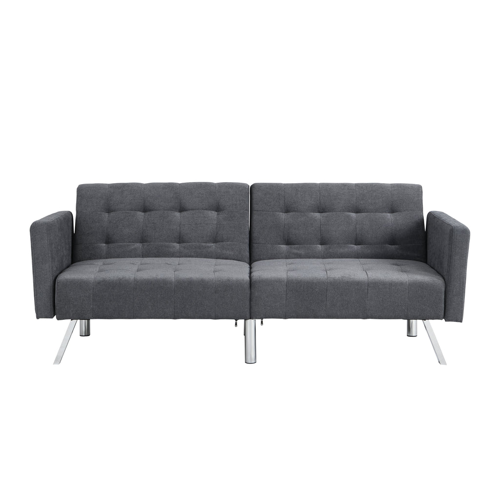 Convertible Sofa Bed in Dark Linen