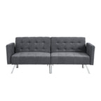 Convertible Sofa Bed in Dark Linen