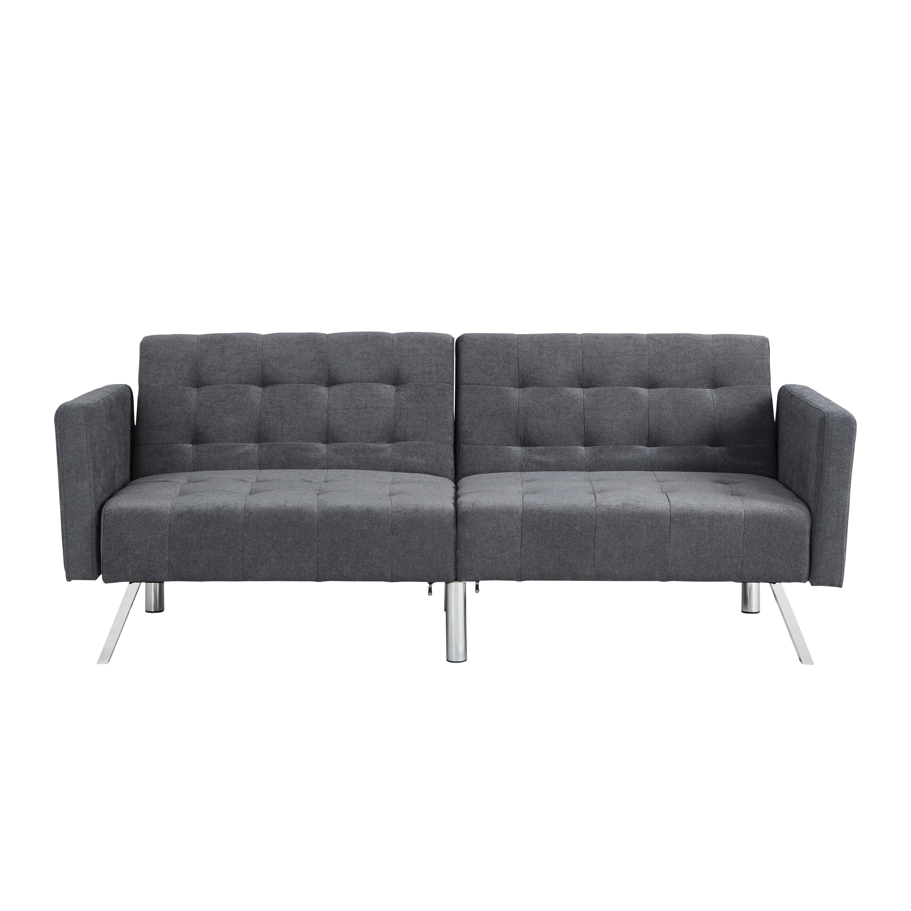 Convertible Sofa Bed in Dark Linen