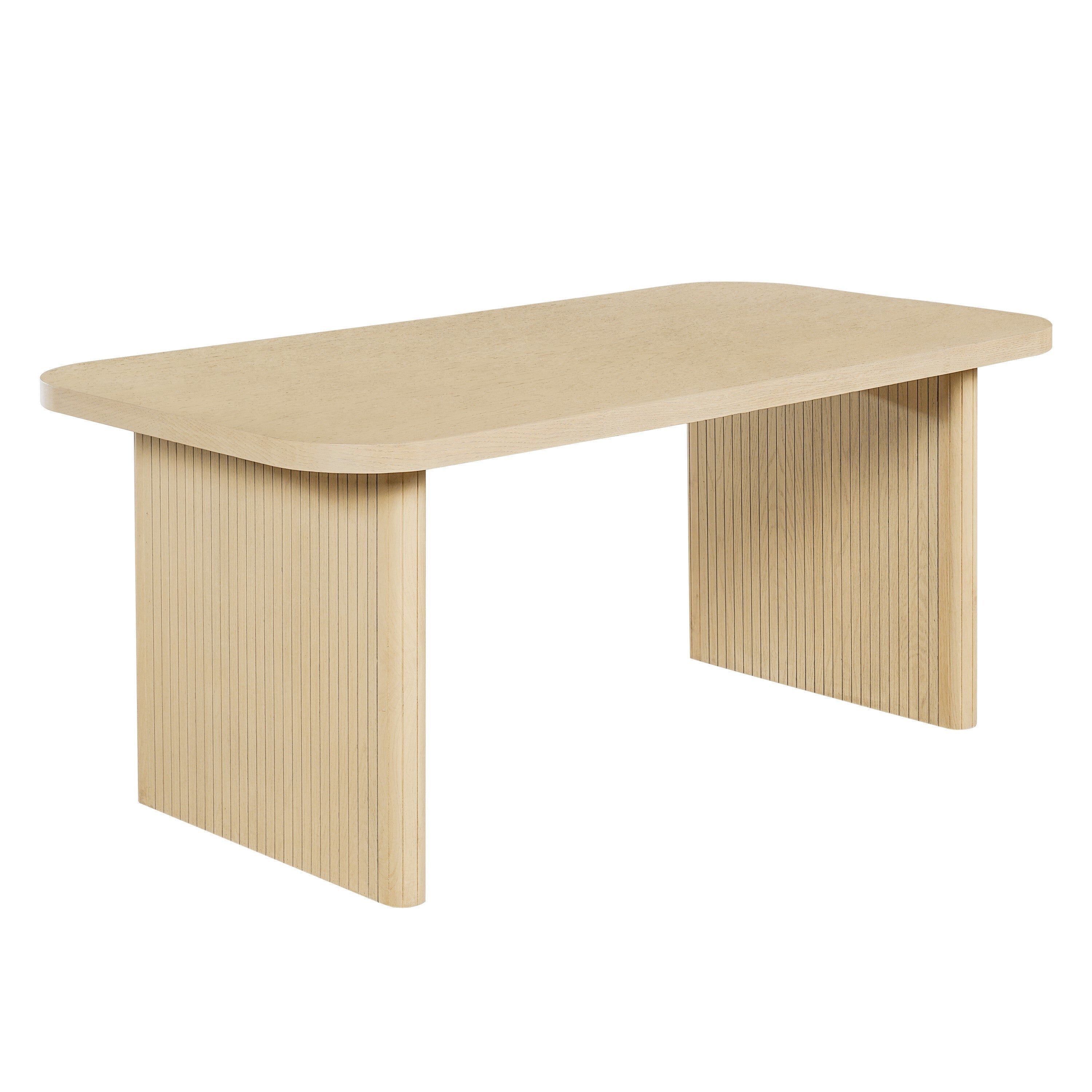 Natural Oak Veneer Dining Table