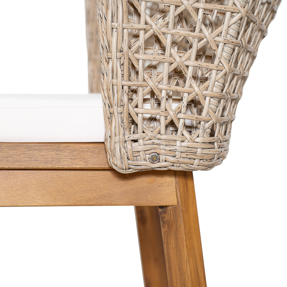 Outdoor Acacia Wood Dining Chairs (Set of 2)