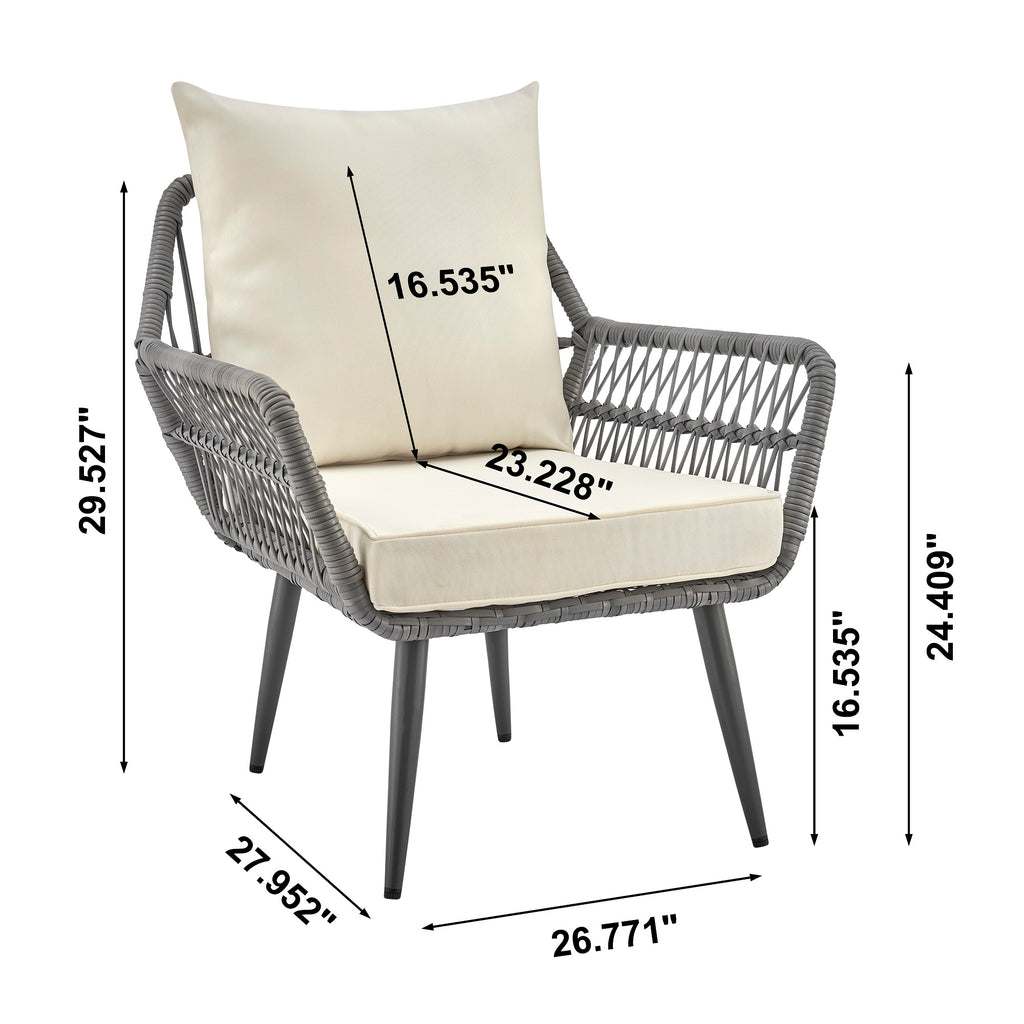 Cannes 3-Piece Conversation Set