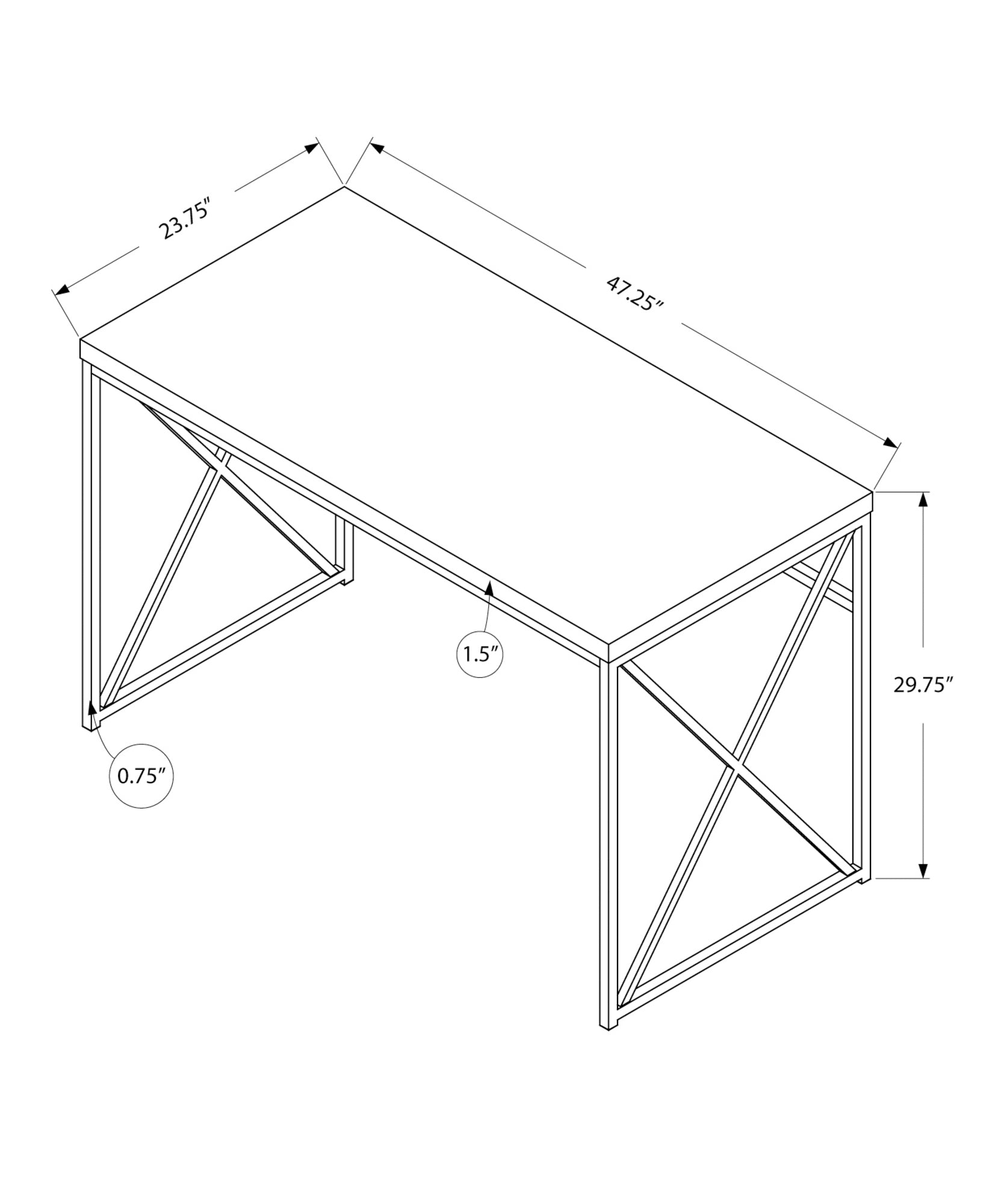 Computer Desk - Home Office and Laptop Use