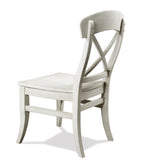 Harola Cross-back Dining Side Chairs in Set of 2, Smoky