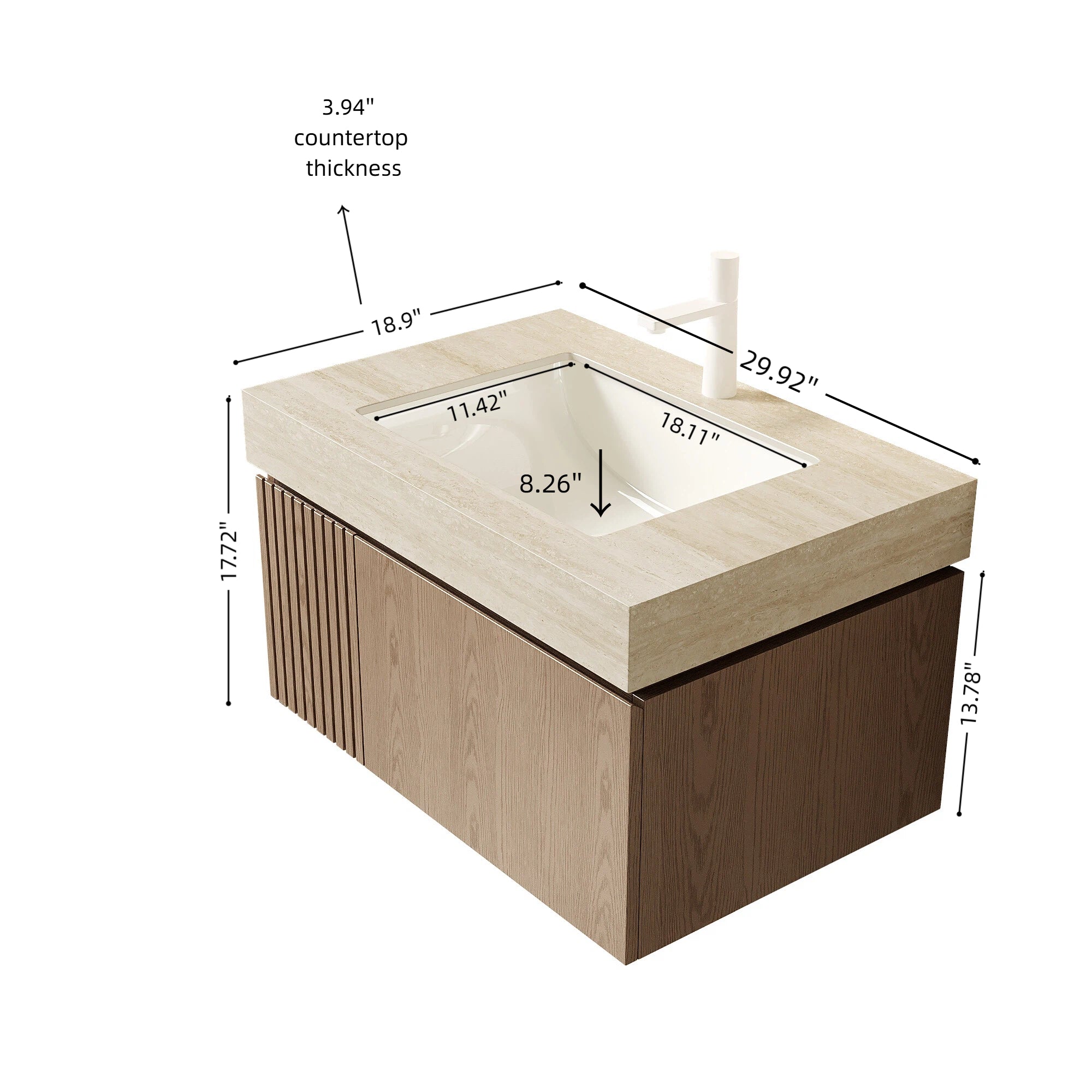 MURI 30" Bathroom Vanity & Sink