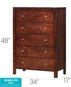 Burlington G2400-CH Chest, Cherry