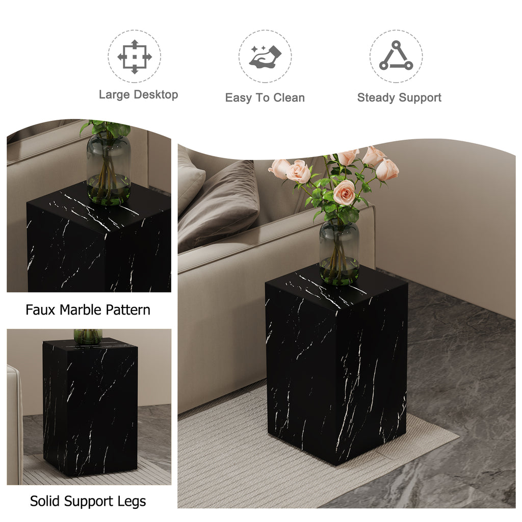 MDF Table - 11.8 x 11.8 x 19.6 Inch