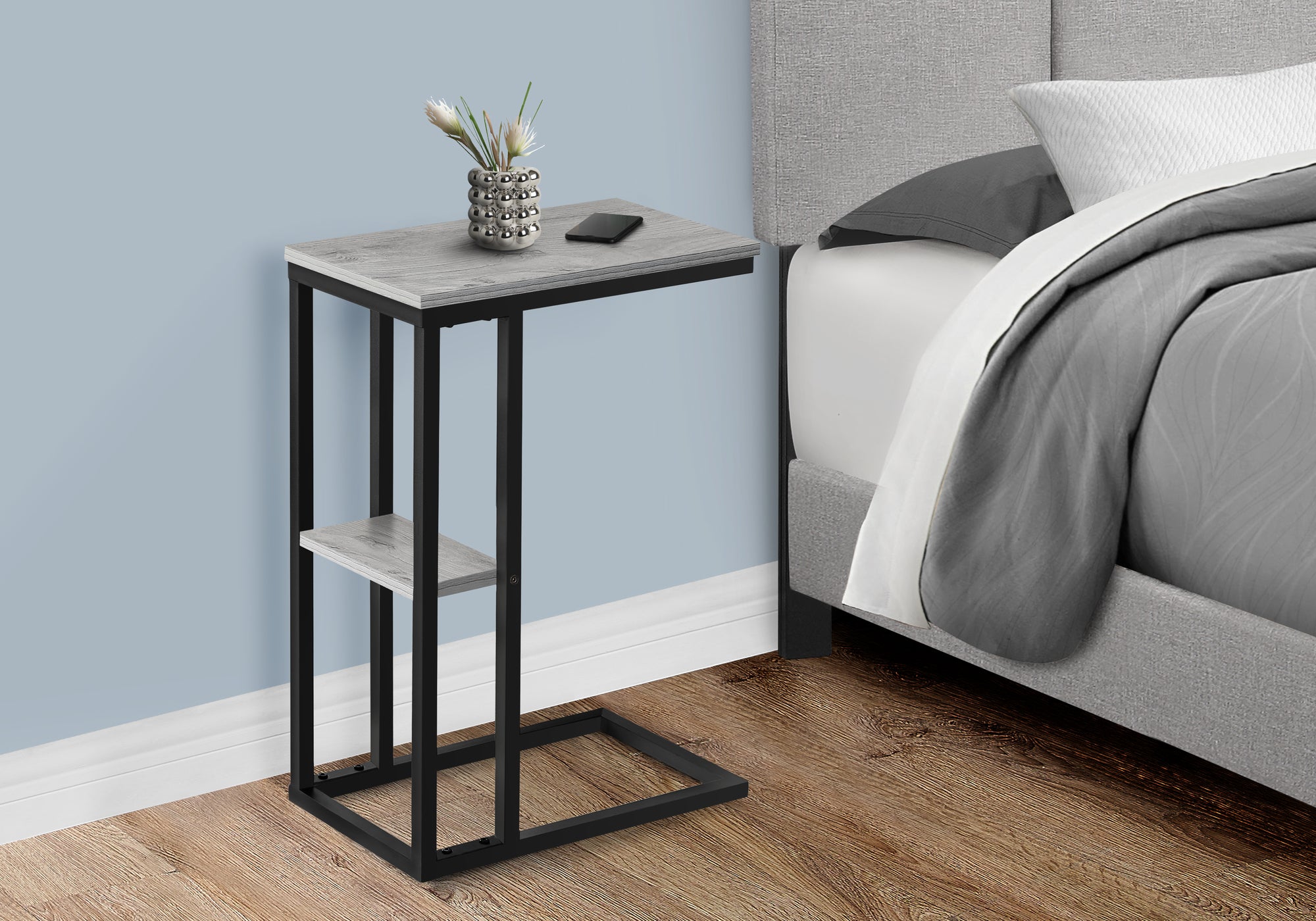 C-Shaped Accent Table