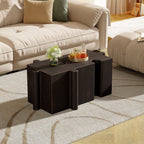 Puzzle Art Side Table, Modular Concave Edge MGO Table