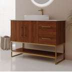 36" Modern Bathroom Vanity with Ceramic Vessel Sink