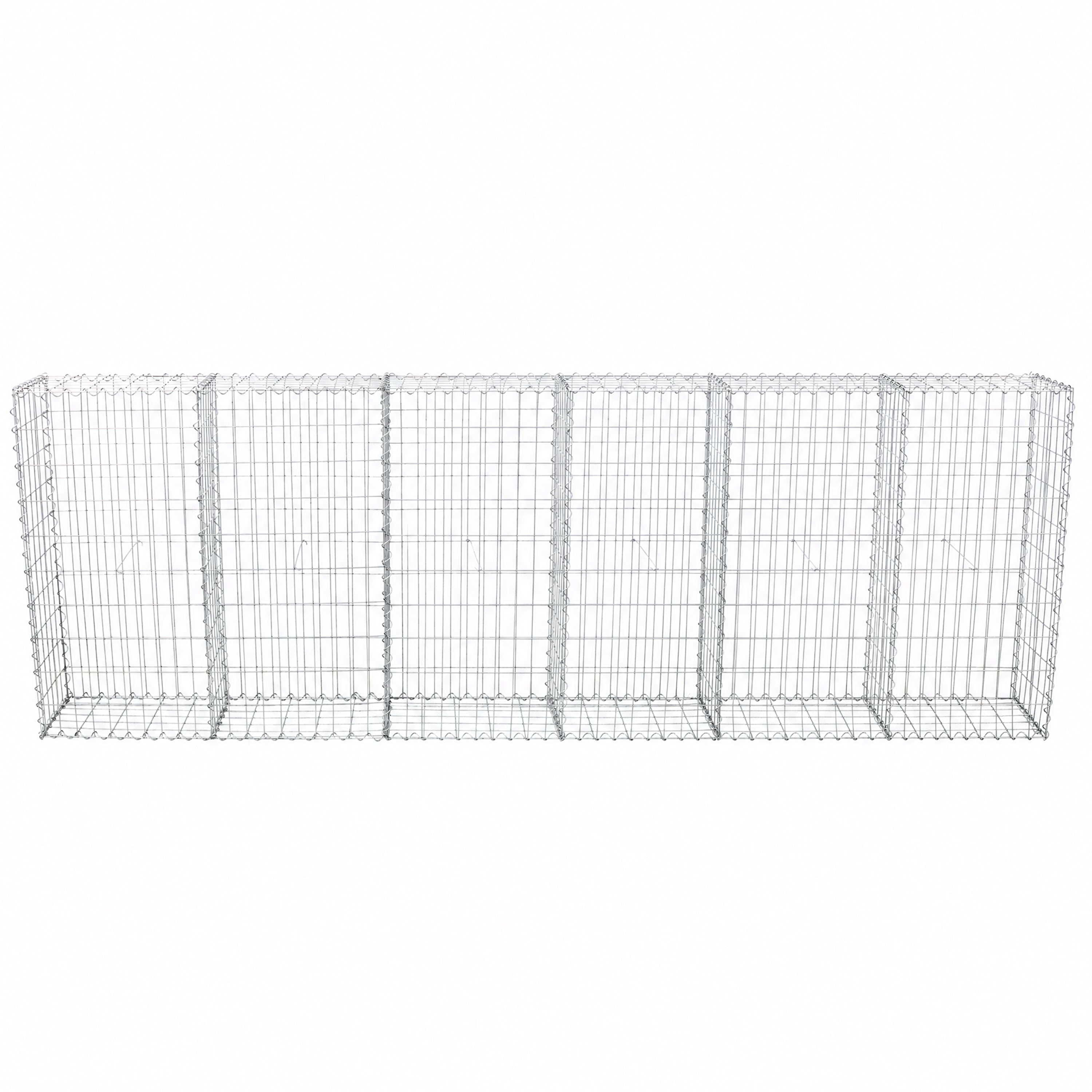 Galvanized Steel Gabion Basket with Multiple Dividers