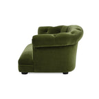 Kiki 36.5" Chesterfield Dog Sofa Bed, Medium, Olive