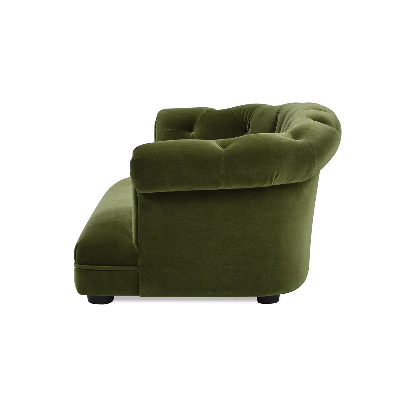 Kiki 36.5" Chesterfield Dog Sofa Bed, Medium, Olive