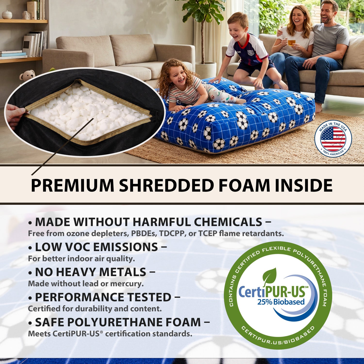 Sensory Crash Pad for Kids & Adults