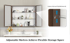 32x28 Medicine Cabinet with Mirror for Bathroom