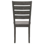 Grey and Dark Dining Side Chair Set