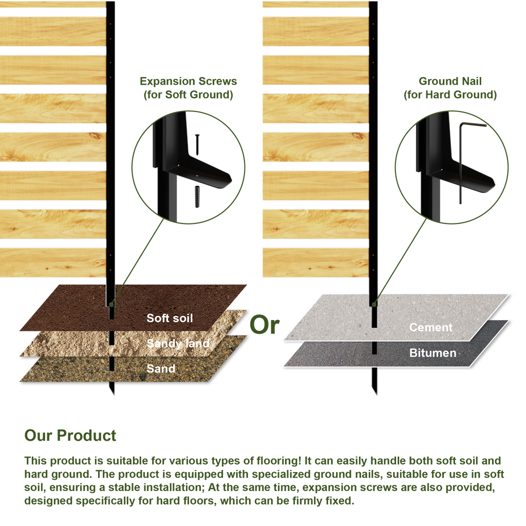 Goodyo Cedar Wood Privacy Screen