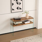 Walnut MDF Console Table