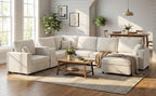 5-Seat Modular Sectional Sofa Couch