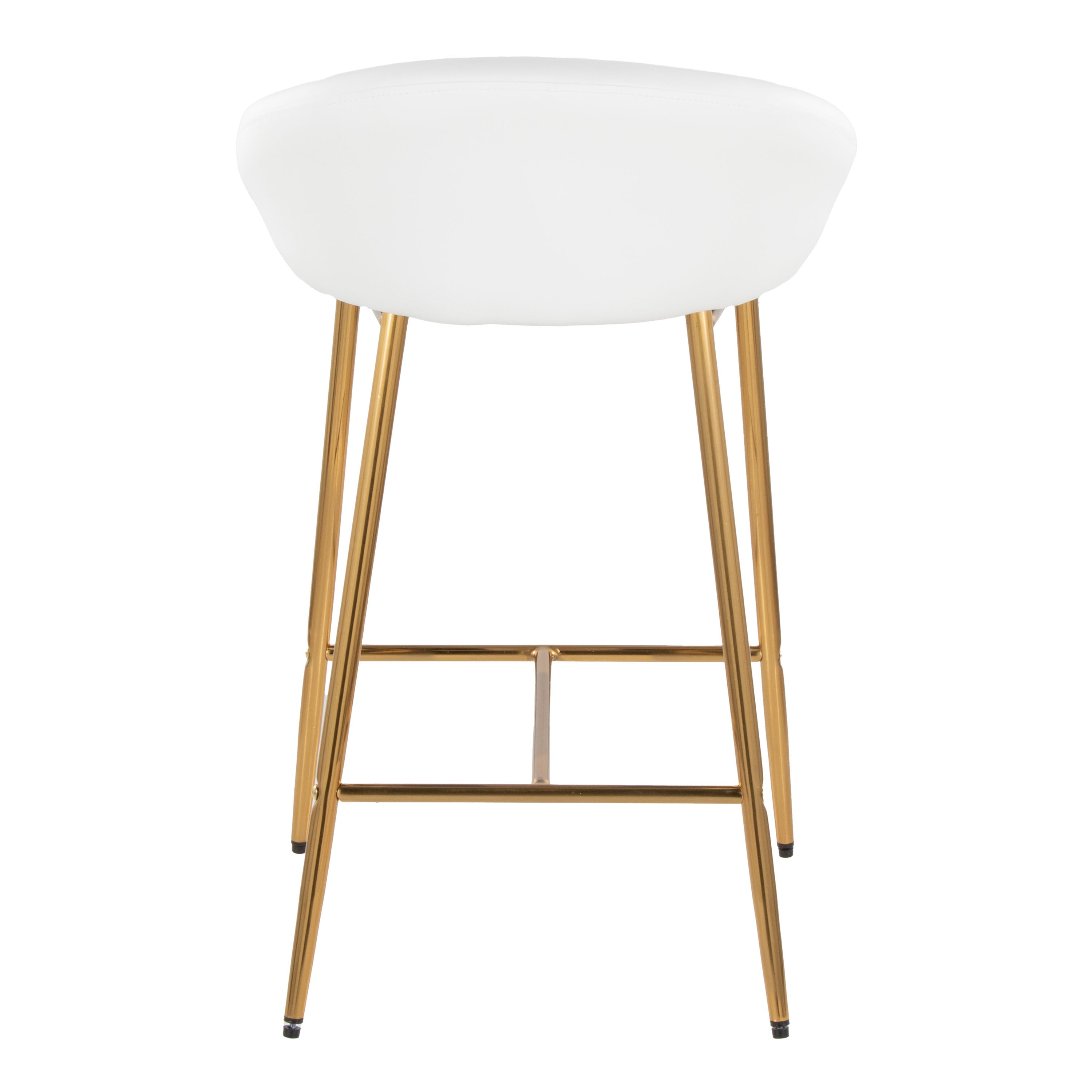 26" Counter Stool with Curved Upholstered Seat