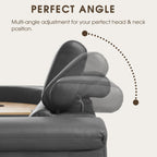 5-Seater Air Leather L-Shaped Powered Recliner Sofa Set