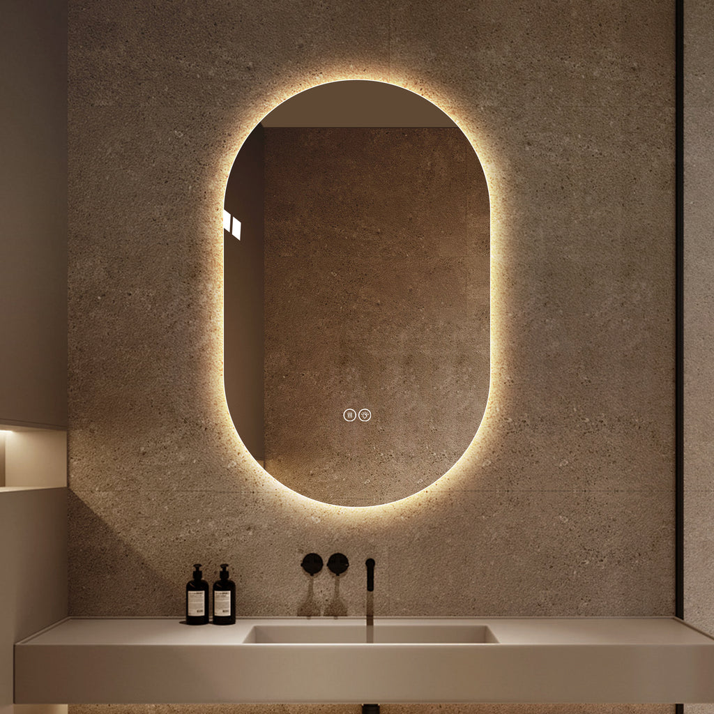 48*30 Inch Smart Wall Mounted LED Bathroom Mirror