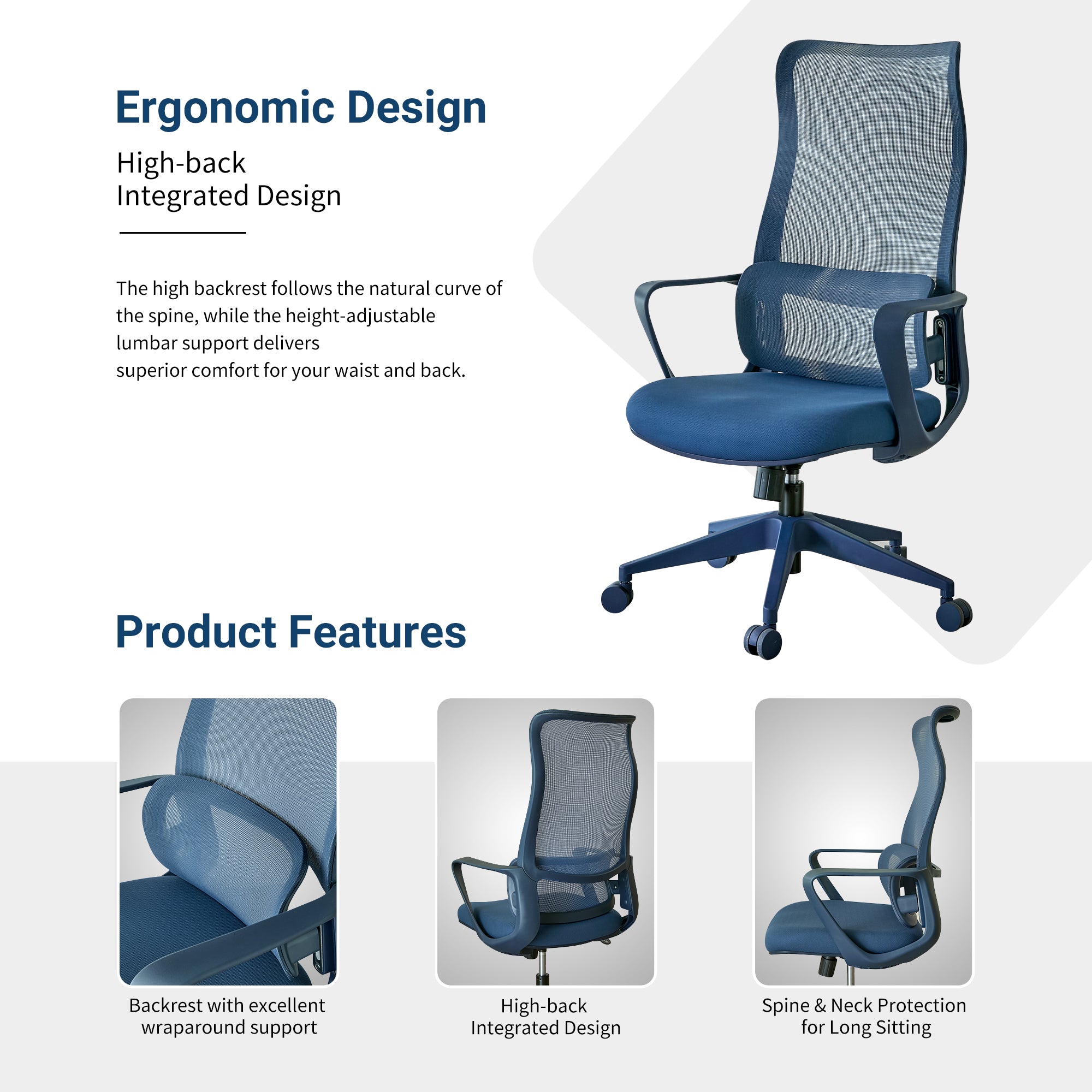 Ergonomic Colorful Office Chair