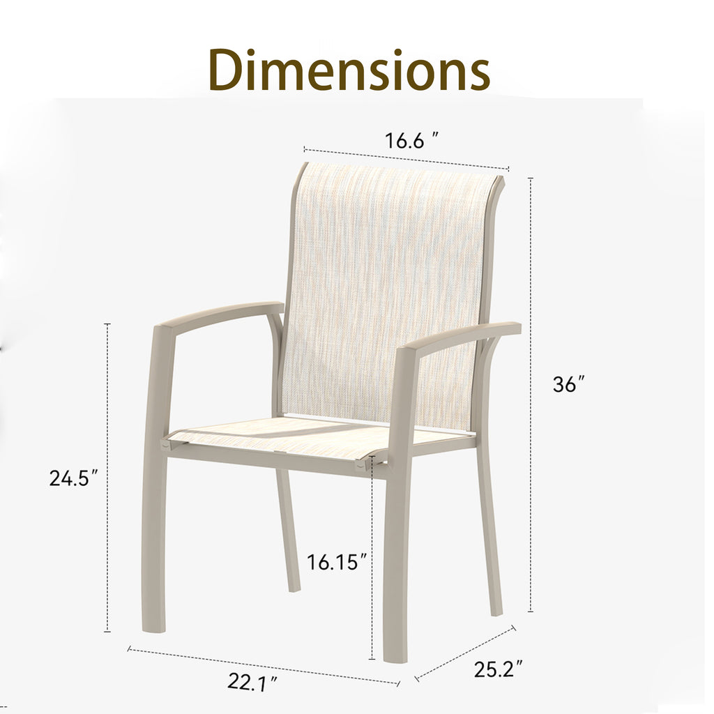 VRSHWO Garden Patio Chairs Set of 2