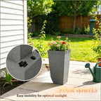 Stackable Design Tapered Planters - 3-Piece Outdoor Set