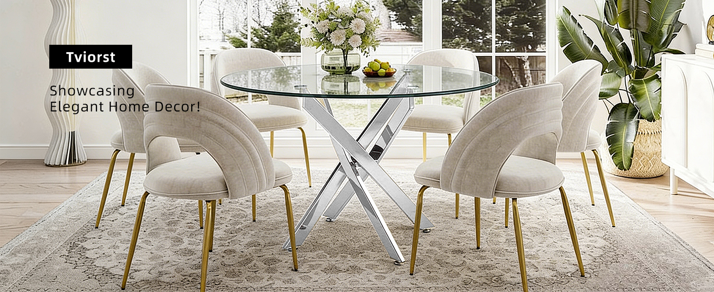 Modern Round Glass Table