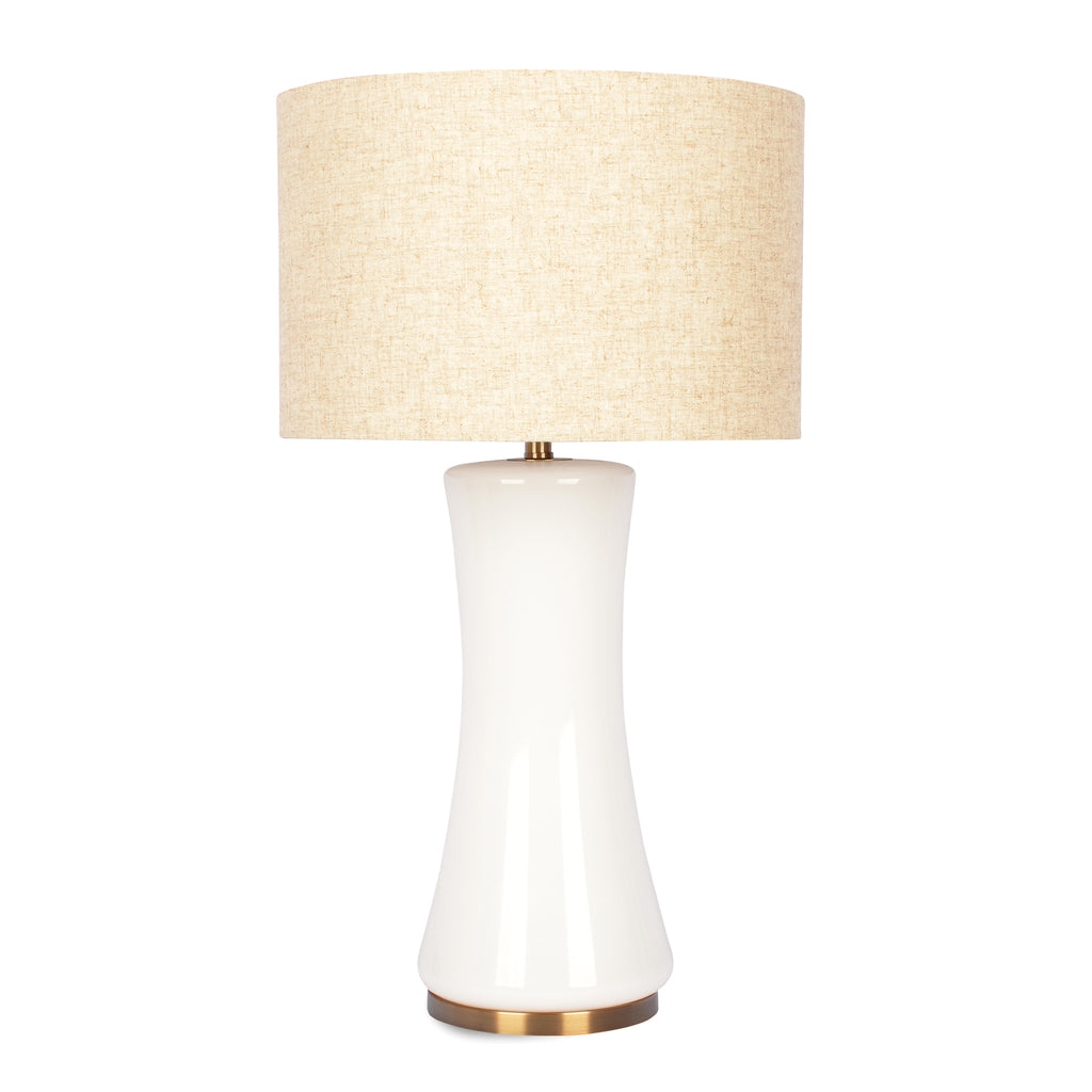 Cascade Glass Lamp Golden Base