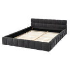 Queen Size Upholstered Bed Frame with Thick Fabric