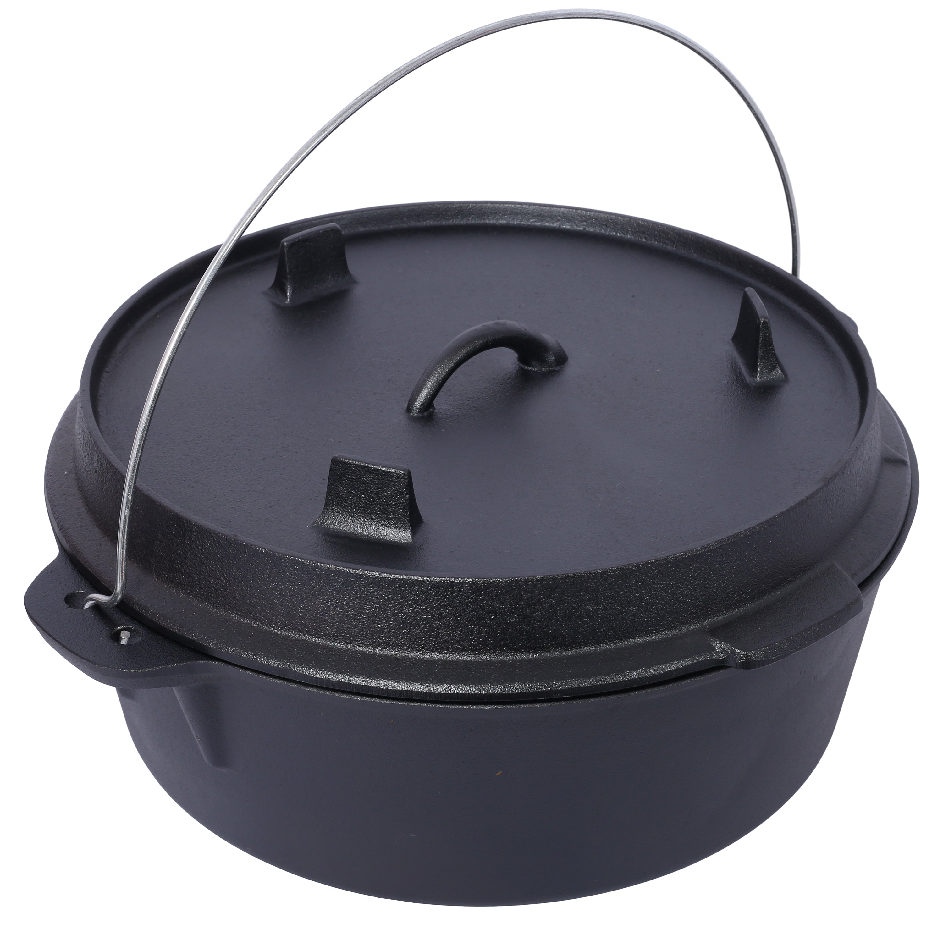 Pre-Seasoned Cast Iron Dutch Oven With Skillet Lid