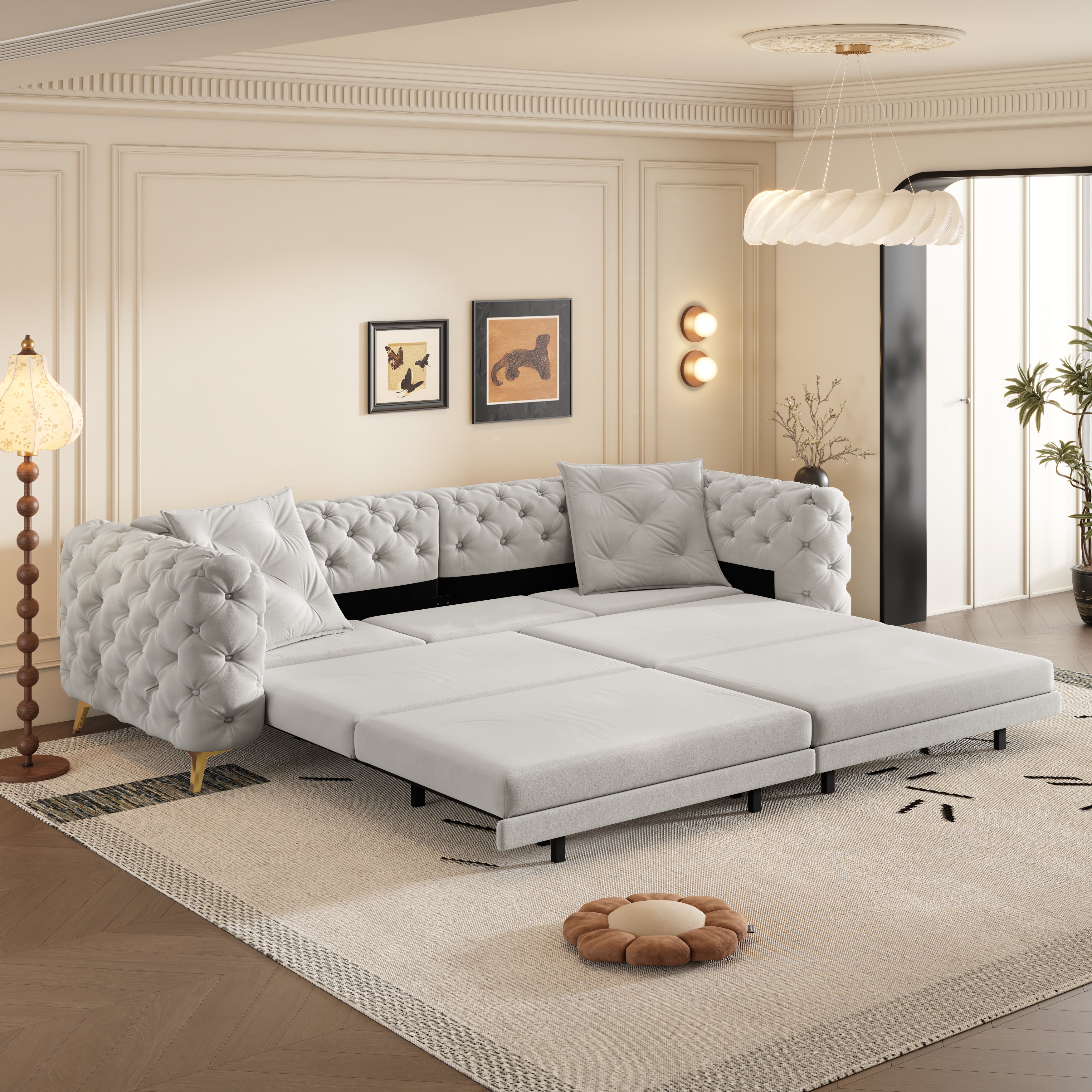 3-in-1 Convertible Sleeper Sofa