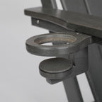 HDPE Folding Adirondack Chair with Dual Cup Holder